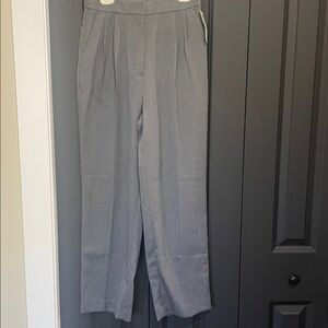 H&M Black and White Herringbone Trousers